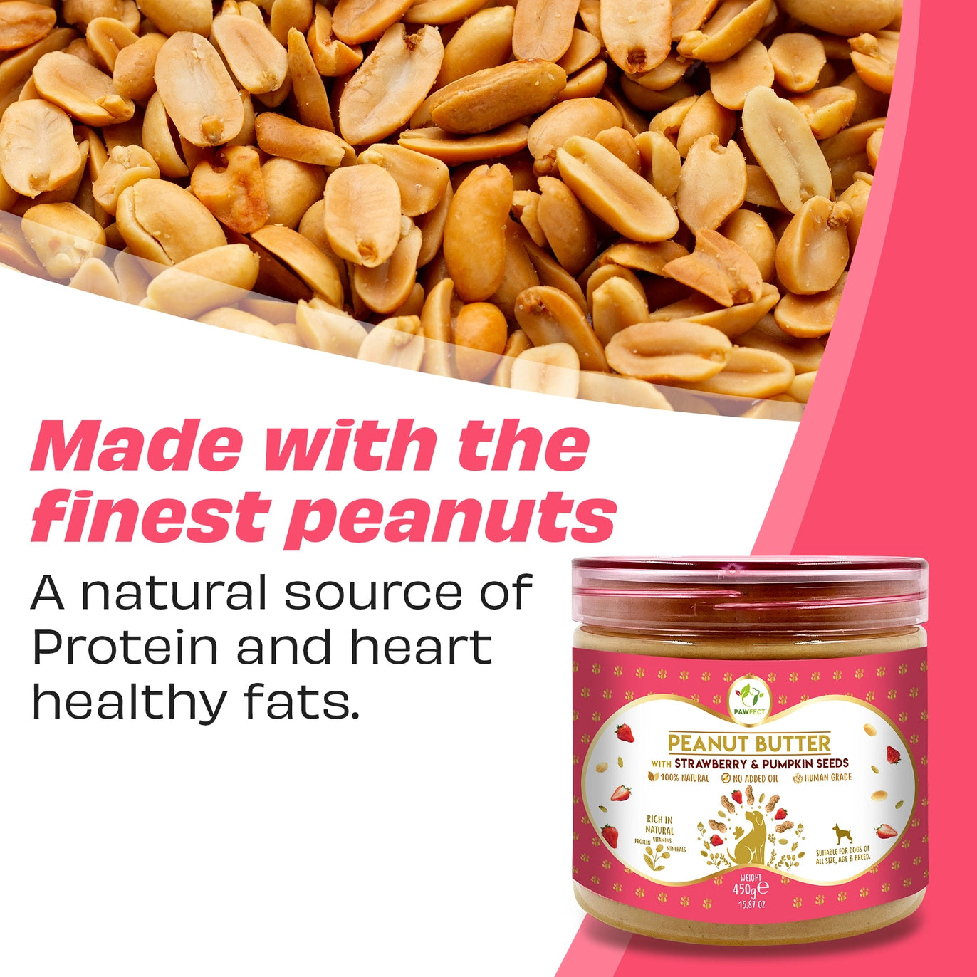 Peanut Butter - Strawberry & Pumpkin