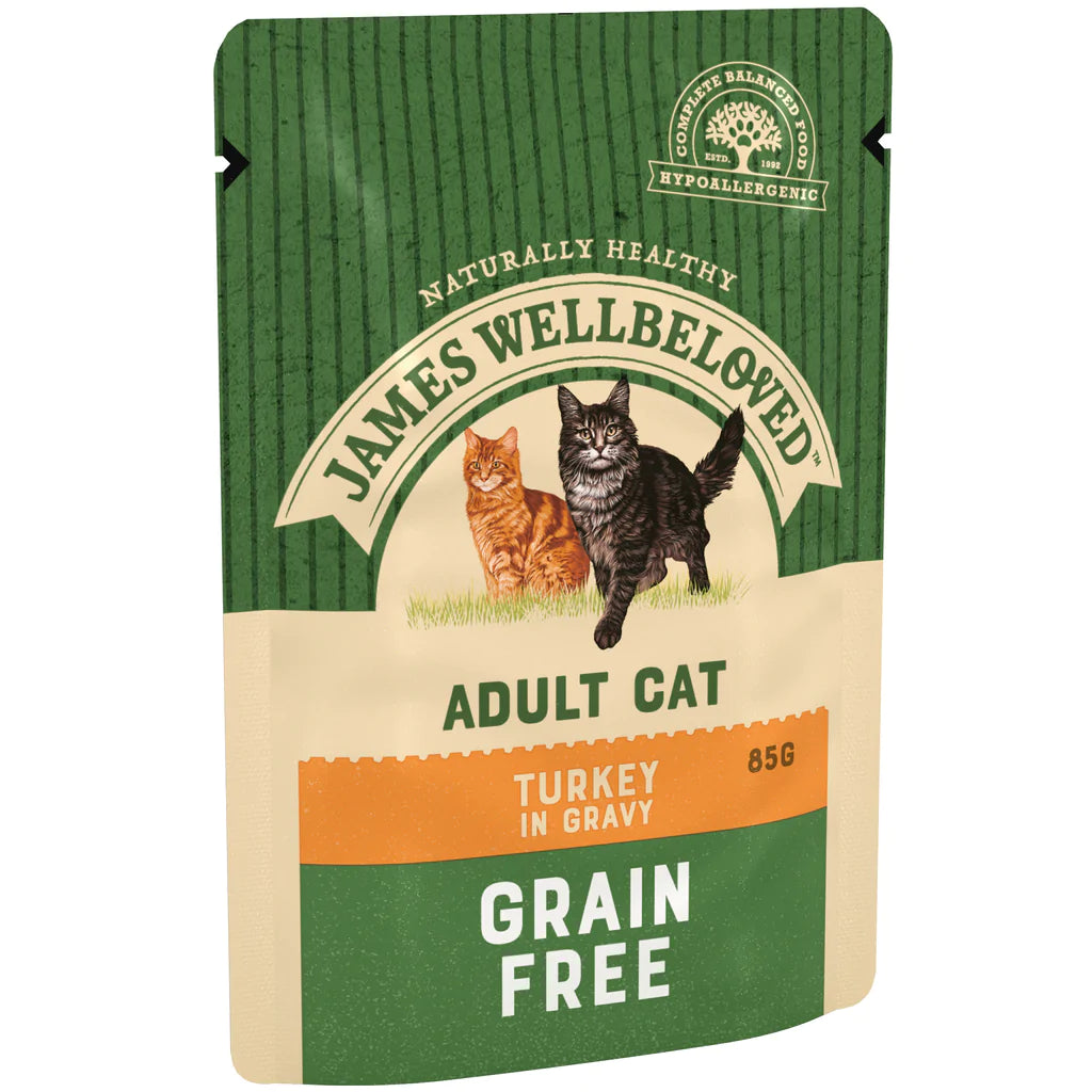 James Wellbeloved Cat Adult Grain Free Turkey Pouch