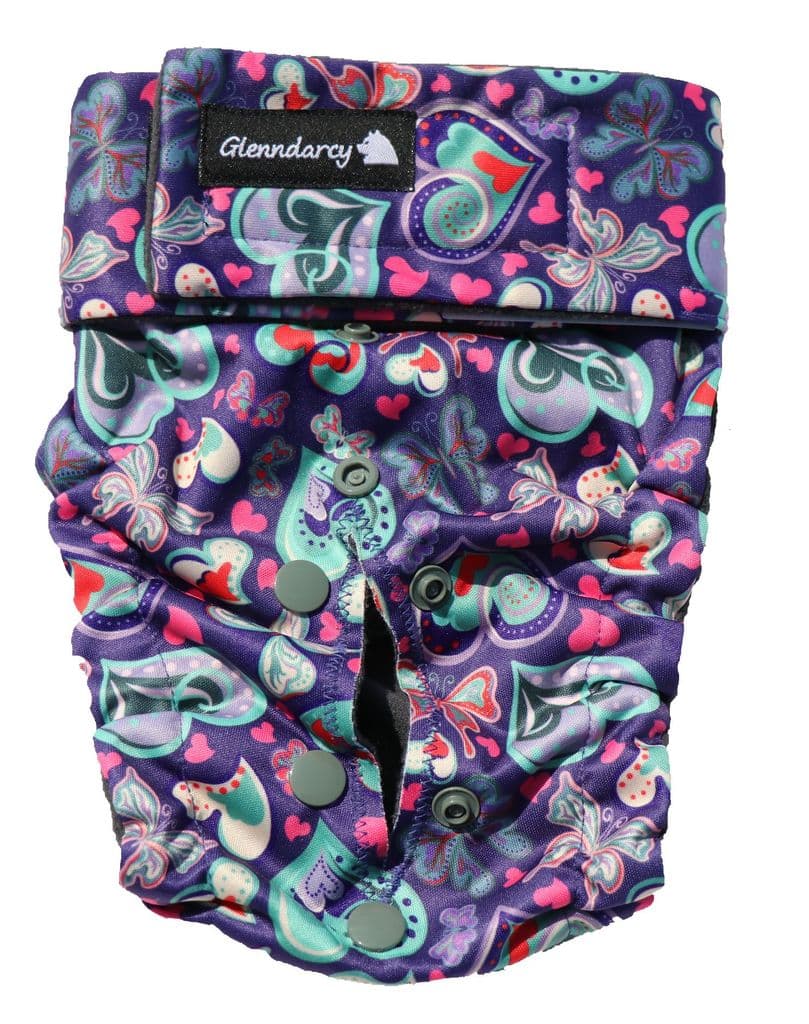 Glenndarcy  Adjustable Flexi-Pants Female Dog Nappy - Butterflies