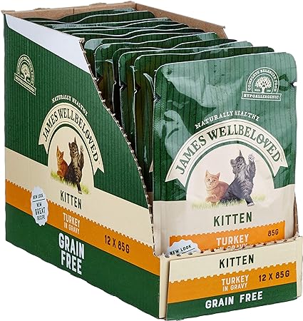 James Wellbeloved Cat Kitten Grain Free Turkey Pouch
